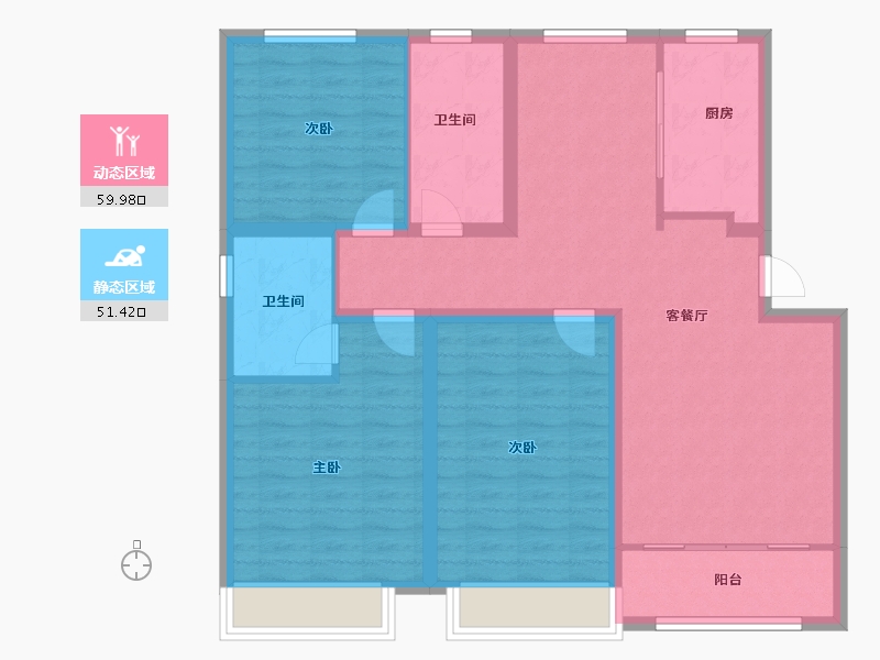 山东省-济南市-名流广场-100.00-户型库-动静分区