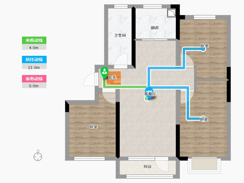 山东省-烟台市-中节能朗庭-79.62-户型库-动静线