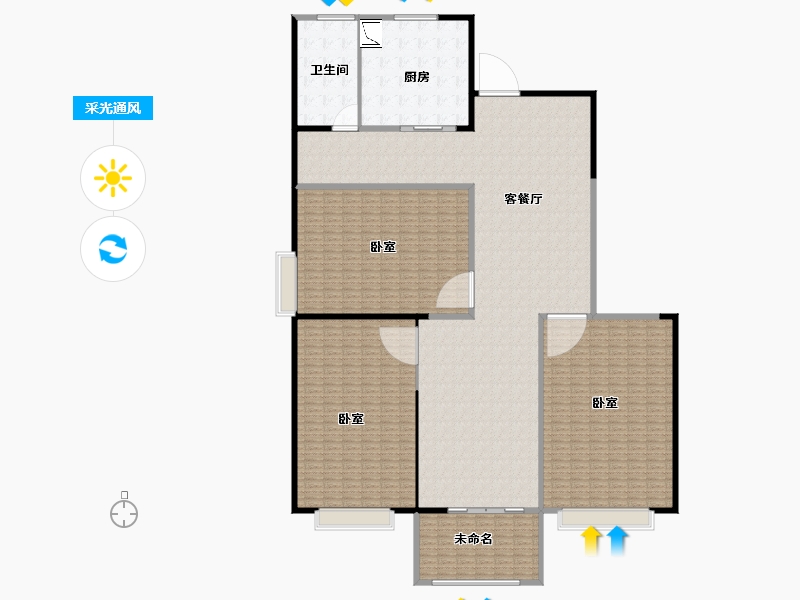 河南省-洛阳市-万富熙悦城-389.09-户型库-采光通风