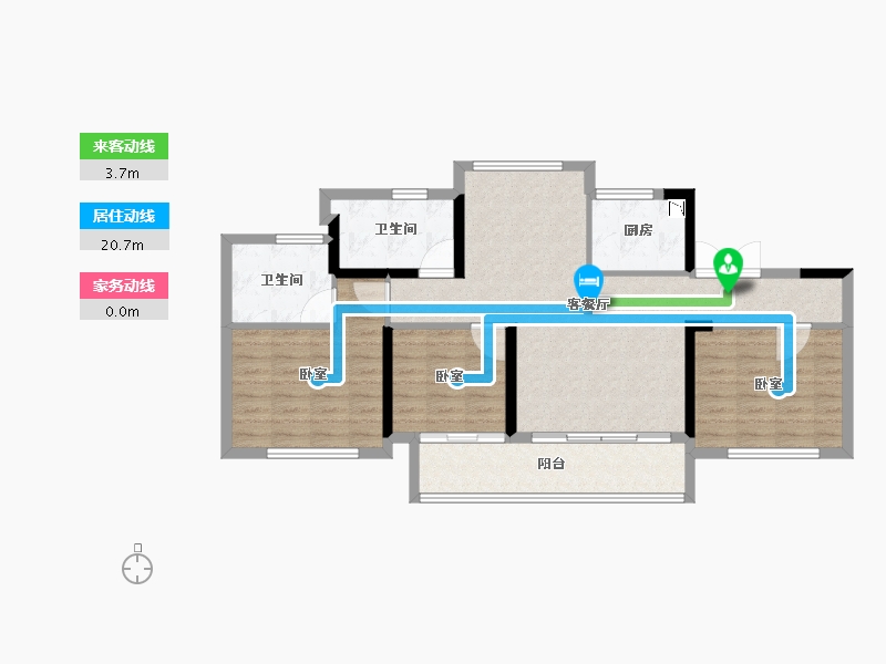 福建省-莆田市-皇庭美域·丹郡-89.00-户型库-动静线