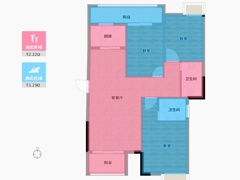 福建省-龙岩市-江南名府-94.00-户型库-动静分区