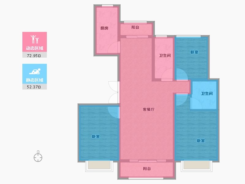 山东省-菏泽市-襄政华府-112.79-户型库-动静分区