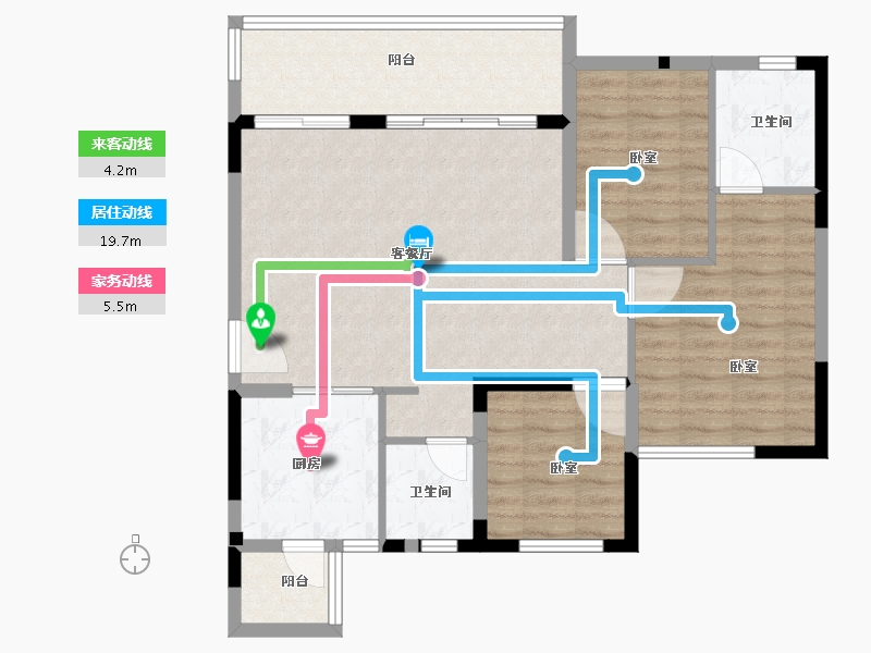 福建省-龙岩市-连城恒大悦澜湾-89.21-户型库-动静线