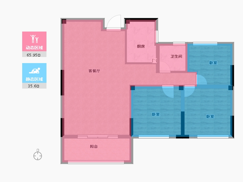 山东省-菏泽市-嘉利学府-91.00-户型库-动静分区