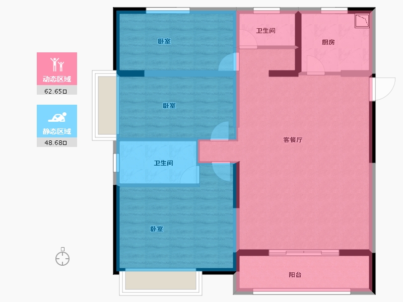 河南省-郑州市-博府华庭-100.00-户型库-动静分区