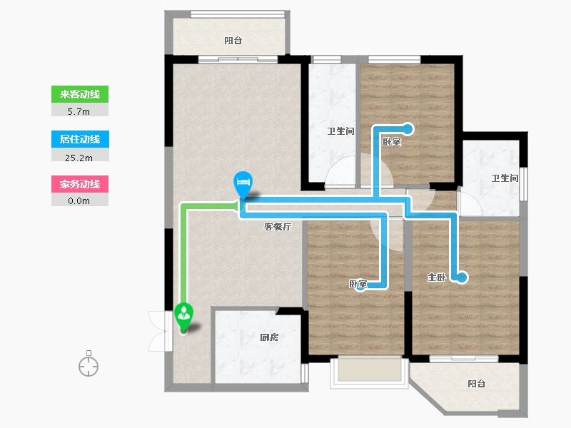 河南省-洛阳市-恒泰中心-109.13-户型库-动静线