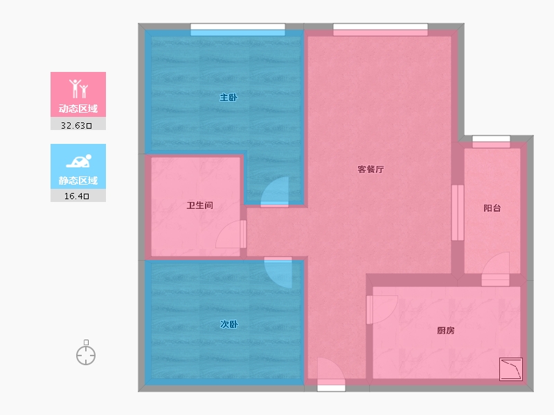 山东省-济南市-鸿府公馆-42.83-户型库-动静分区