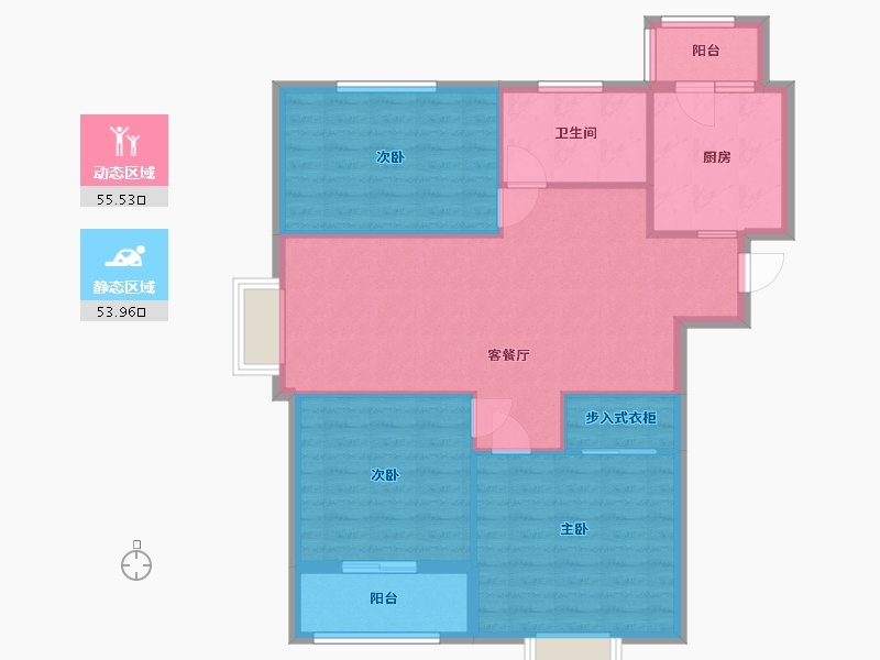 山东省-潍坊市-世纪阳光城市广场-100.00-户型库-动静分区