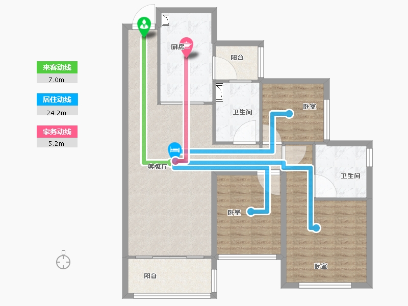 山东省-菏泽市-恒大绿洲-101.99-户型库-动静线