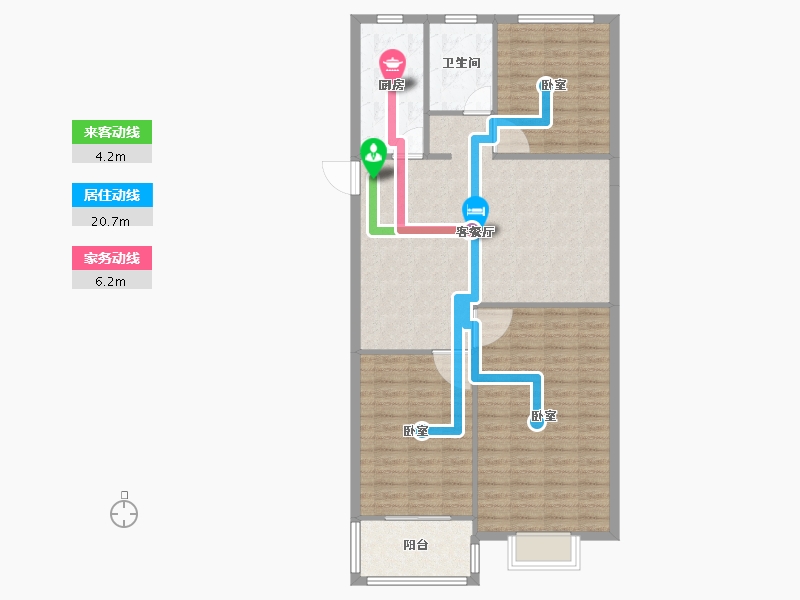 河南省-安阳市-御峰嘉苑-102.99-户型库-动静线