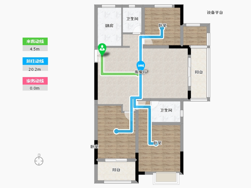 浙江省-绍兴市-光明海樾传奇-100.05-户型库-动静线