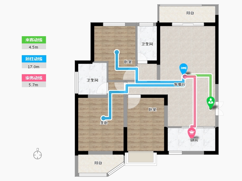 河南省-洛阳市-恒泰中心-99.37-户型库-动静线