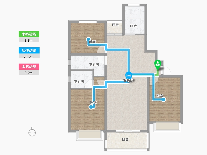 河南省-安阳市-昼锦锦泰苑-110.00-户型库-动静线