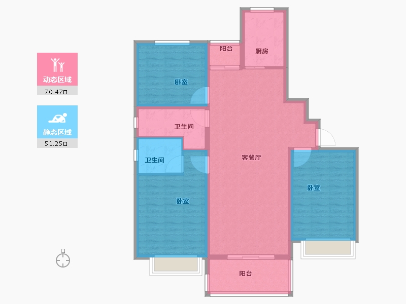 河南省-安阳市-昼锦锦泰苑-110.00-户型库-动静分区