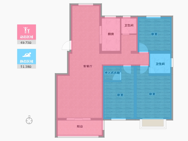 河南省-新乡市-新马金色森林-108.00-户型库-动静分区