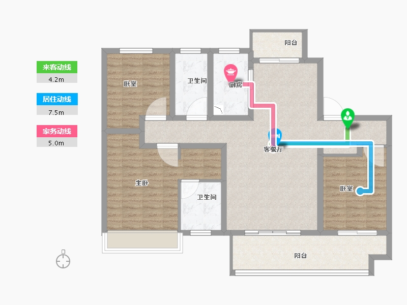 河南省-洛阳市-江山名邸-106.00-户型库-动静线