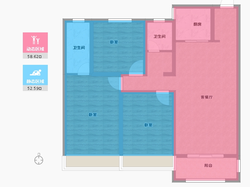 山东省-菏泽市-洪盛锦绣城-99.00-户型库-动静分区