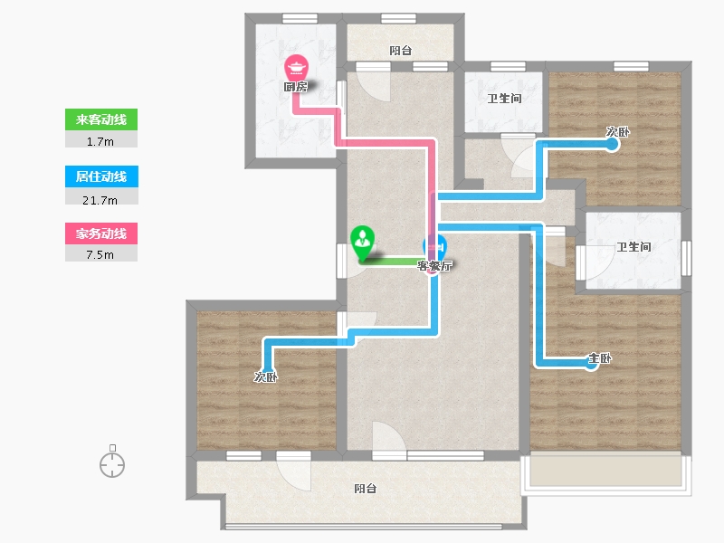 山东省-青岛市-银盛泰博观锦岸-102.00-户型库-动静线