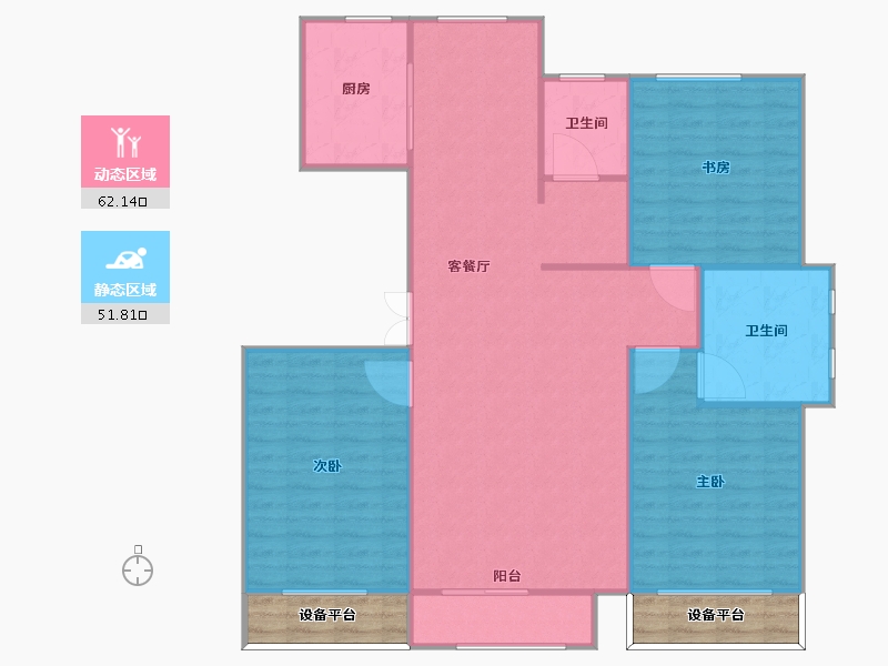 山东省-烟台市-金象泰吉祥家园-114.00-户型库-动静分区