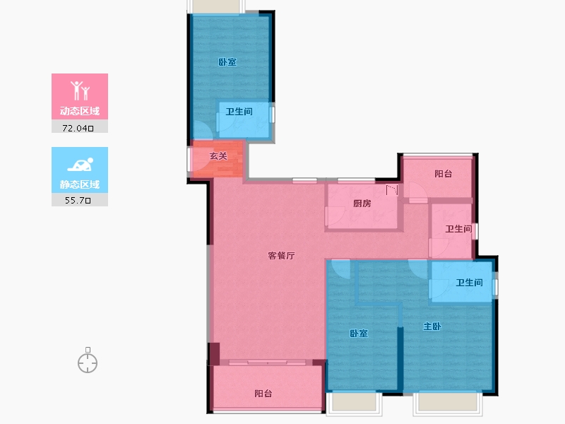 福建省-漳州市-大唐名门印象-114.85-户型库-动静分区