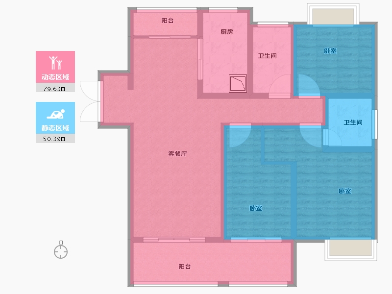 山东省-菏泽市-定陶维也纳国际城-116.00-户型库-动静分区