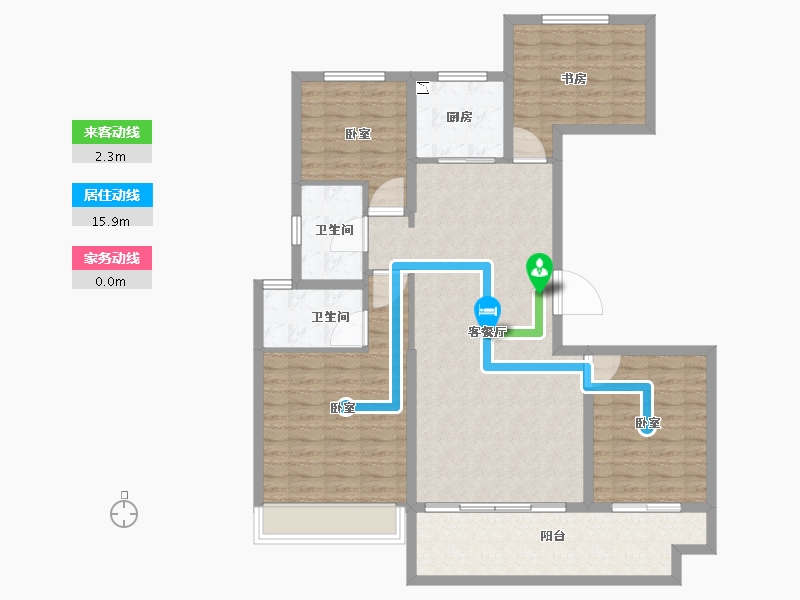 河南省-安阳市-碧桂园玺悦-114.00-户型库-动静线