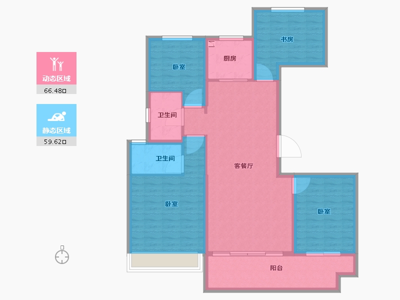 河南省-安阳市-碧桂园玺悦-114.00-户型库-动静分区