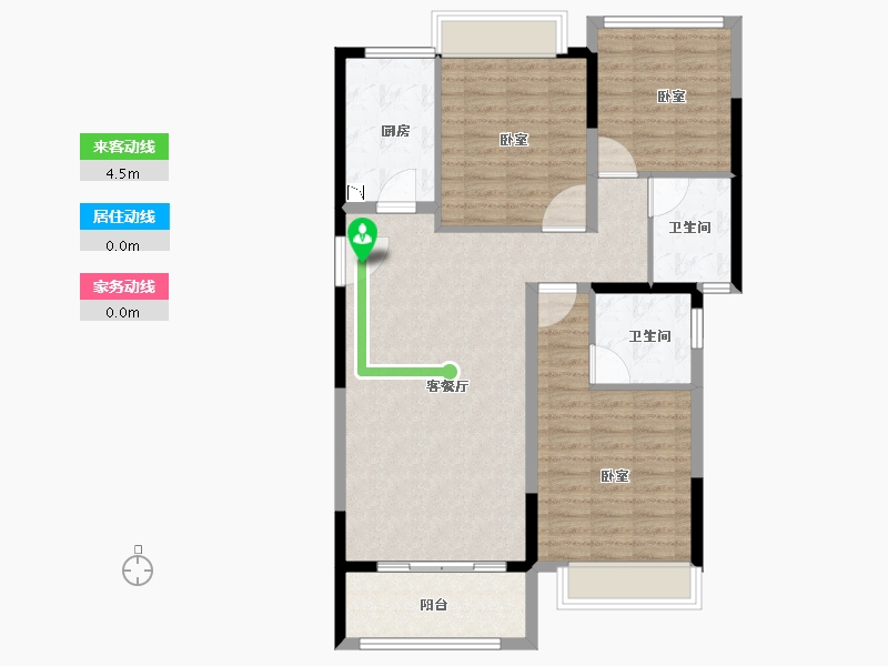 福建省-龙岩市-建发·首院-99.00-户型库-动静线