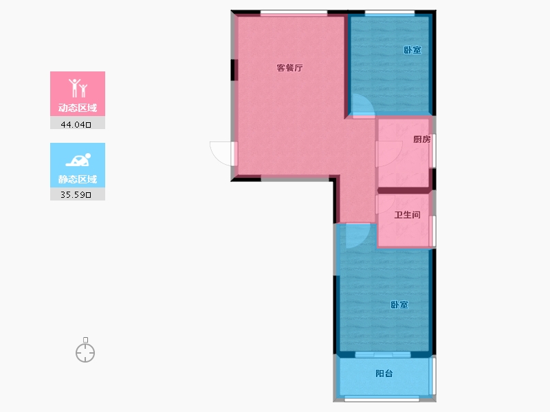 河南省-郑州市-锦雍水之郡-71.61-户型库-动静分区