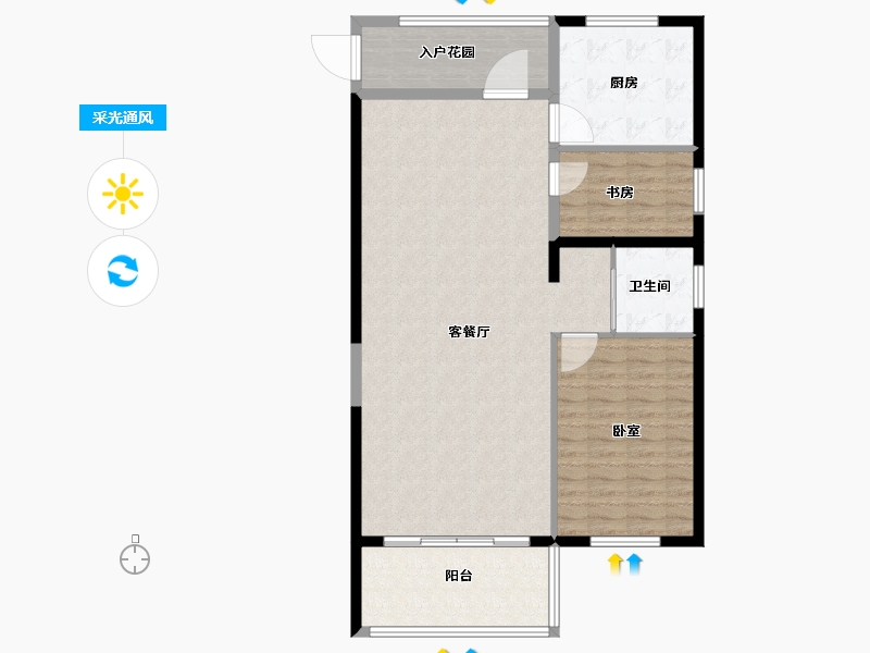 福建省-泉州市-石狮碧桂园-108.00-户型库-采光通风