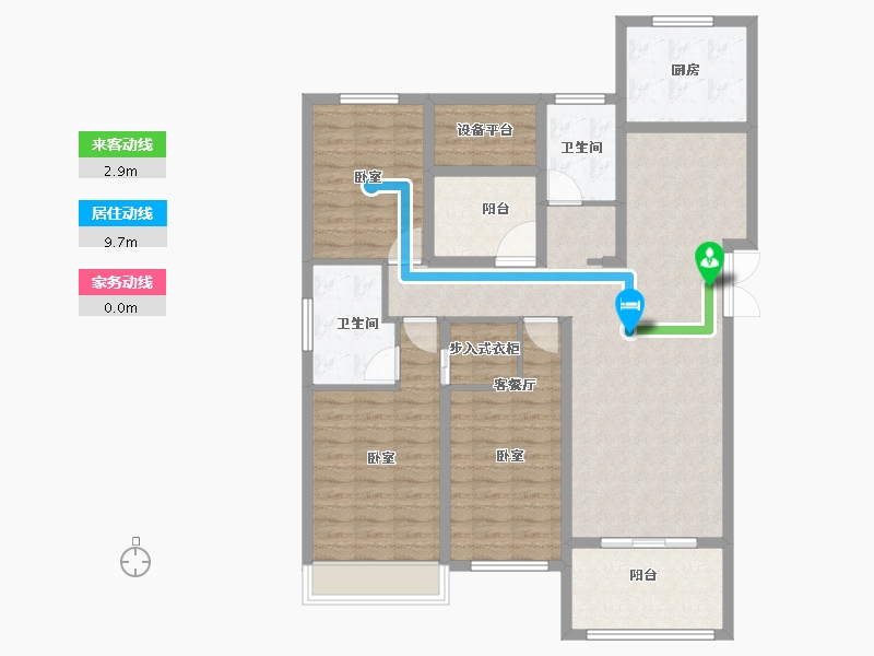 安徽省-合肥市-宝能城-115.00-户型库-动静线