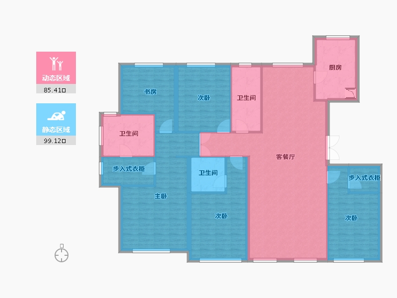 山东省-济南市-海尔绿城全运村-168.27-户型库-动静分区