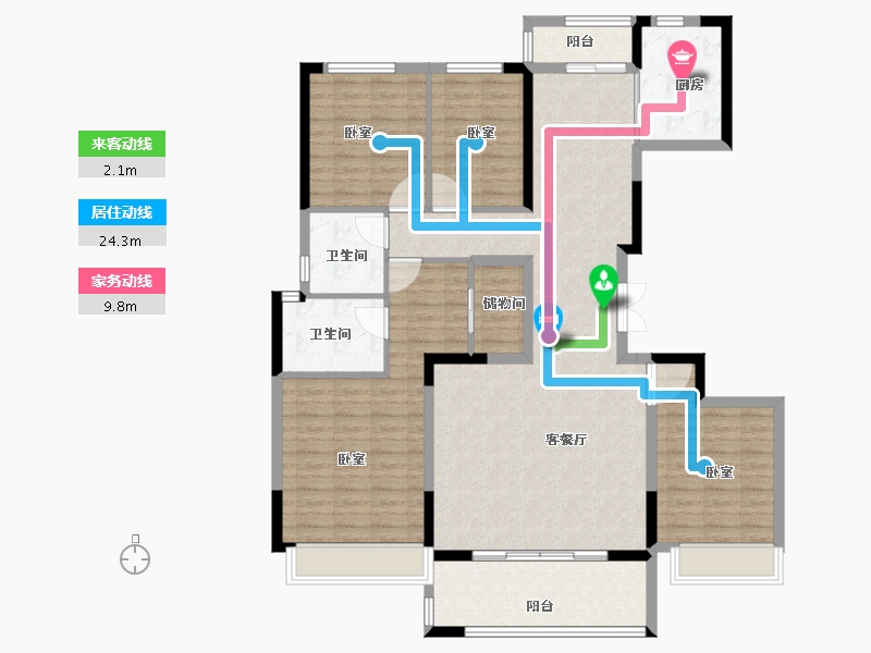 河南省-洛阳市-美景永宁府-132.00-户型库-动静线