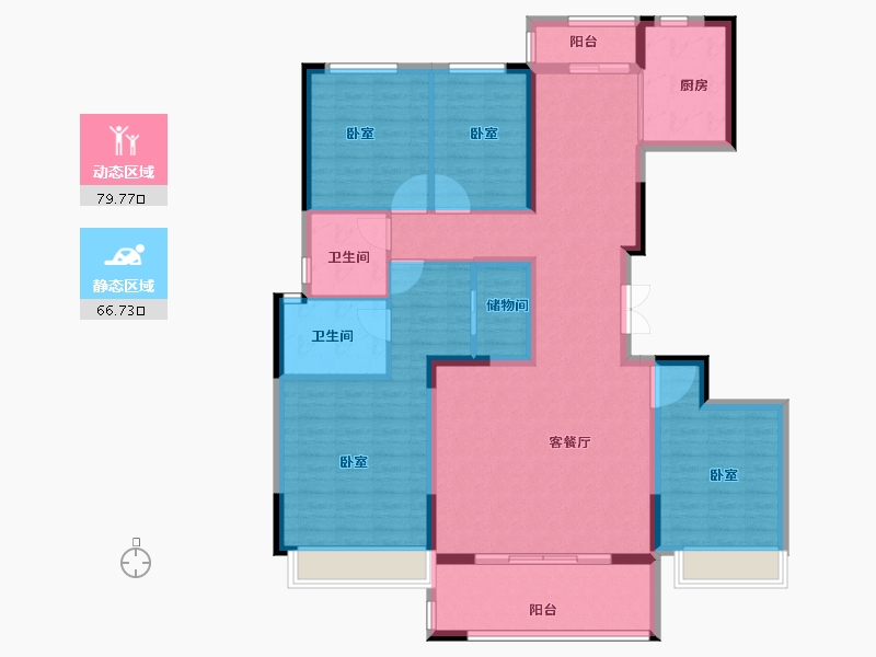 河南省-洛阳市-美景永宁府-132.00-户型库-动静分区