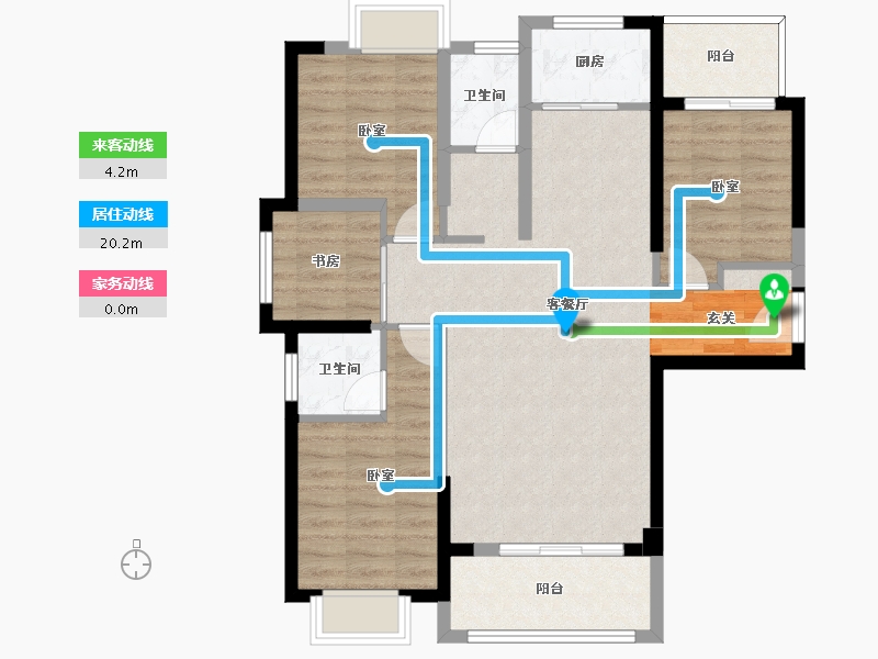 福建省-漳州市-中扬国际城-91.06-户型库-动静线