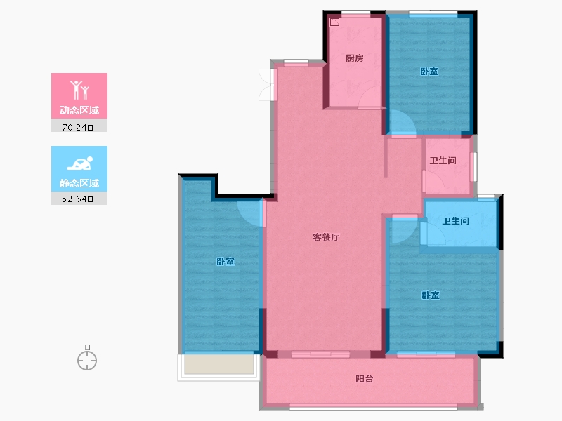 河南省-安阳市-久巢阿丽拉花园-110.00-户型库-动静分区