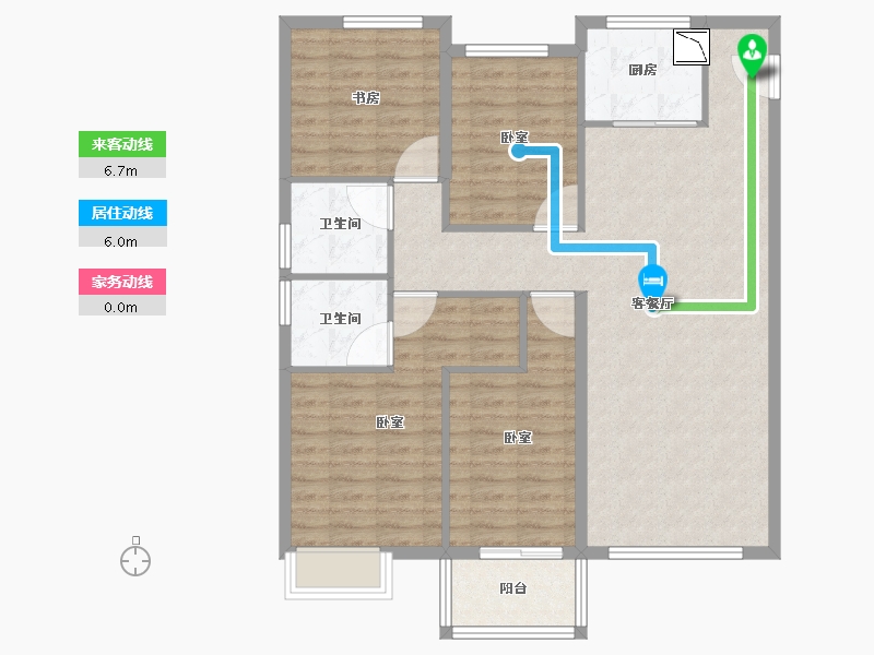 福建省-莆田市-中骏·柏景湾-103.00-户型库-动静线