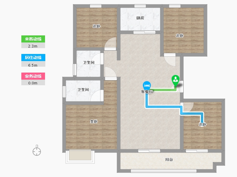 山东省-青岛市-中高名人书苑-111.01-户型库-动静线