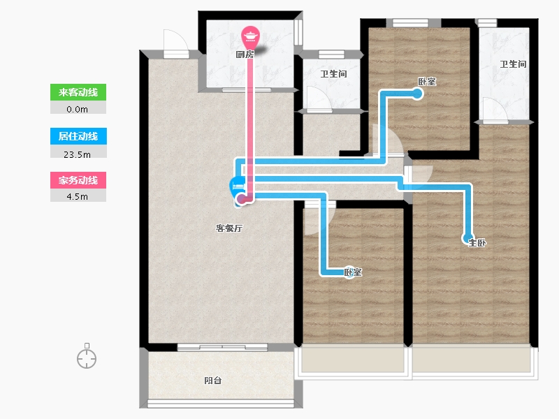 河南省-安阳市-内黄水木名门-101.50-户型库-动静线