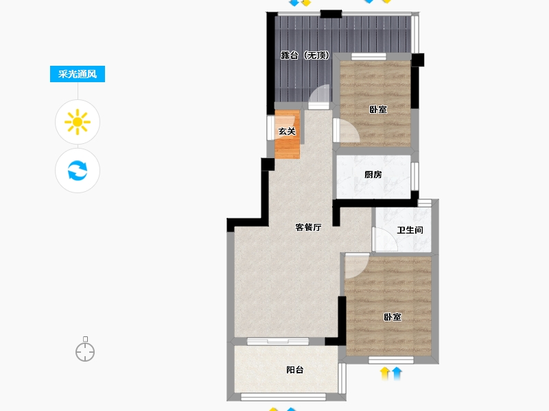 福建省-漳州市-三盛璞悦海-58.33-户型库-采光通风