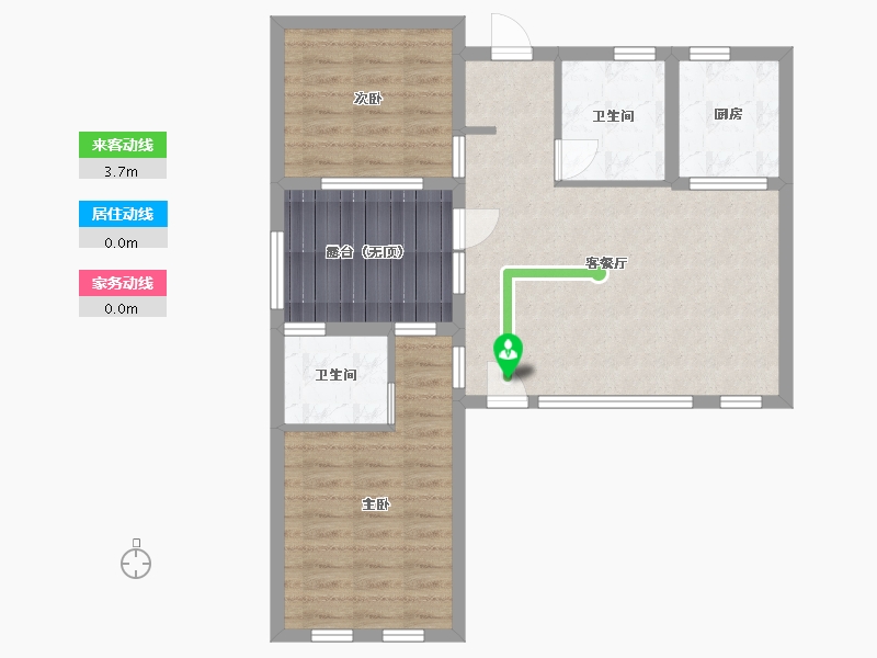 山东省-潍坊市-绿城田园牧歌-75.03-户型库-动静线