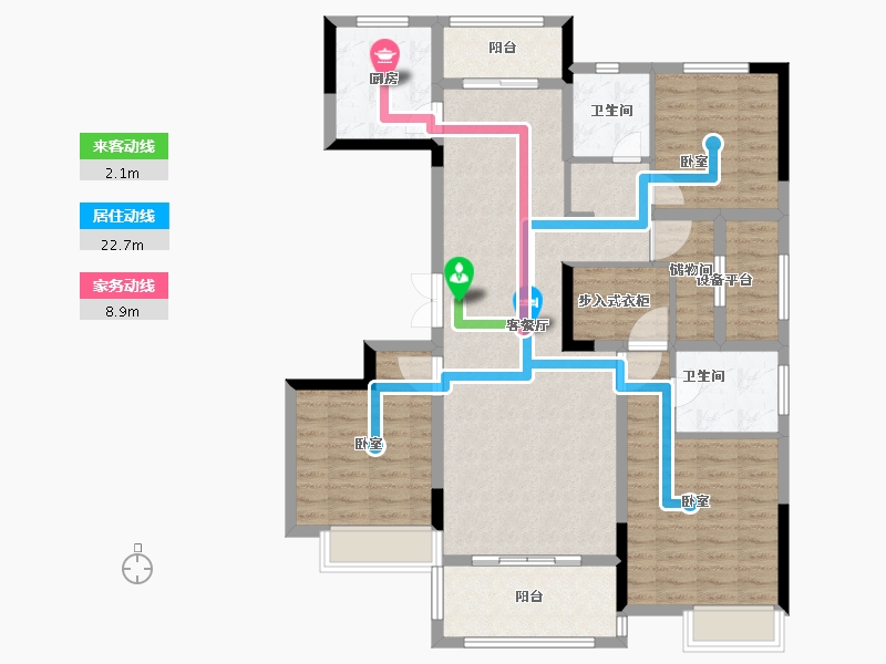 浙江省-绍兴市-光明海樾传奇-114.12-户型库-动静线