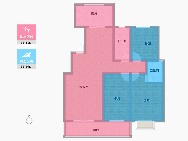 河南省-洛阳市-曌华水郡-118.71-户型库-动静分区