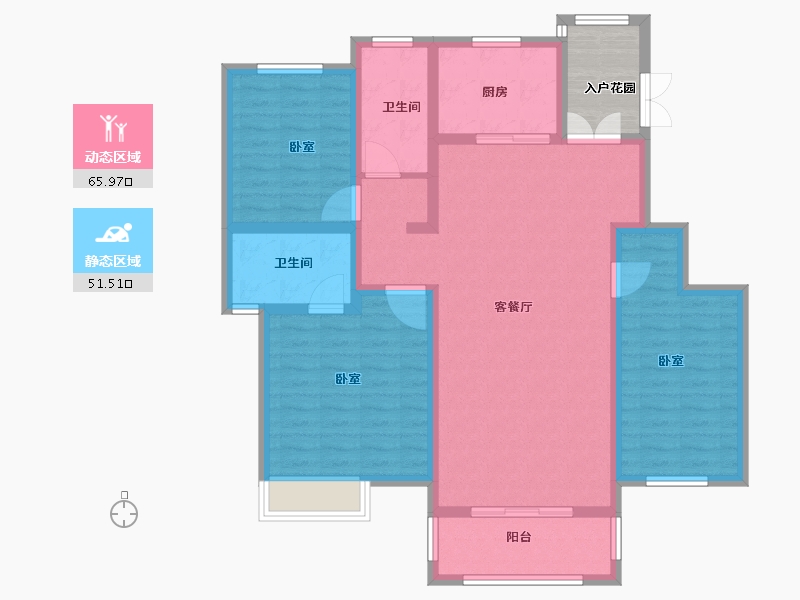 河南省-安阳市-东湖新城-110.00-户型库-动静分区