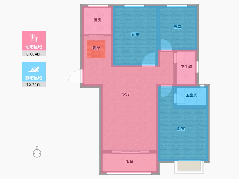 河南省-安阳市-上城公馆北郡-99.00-户型库-动静分区