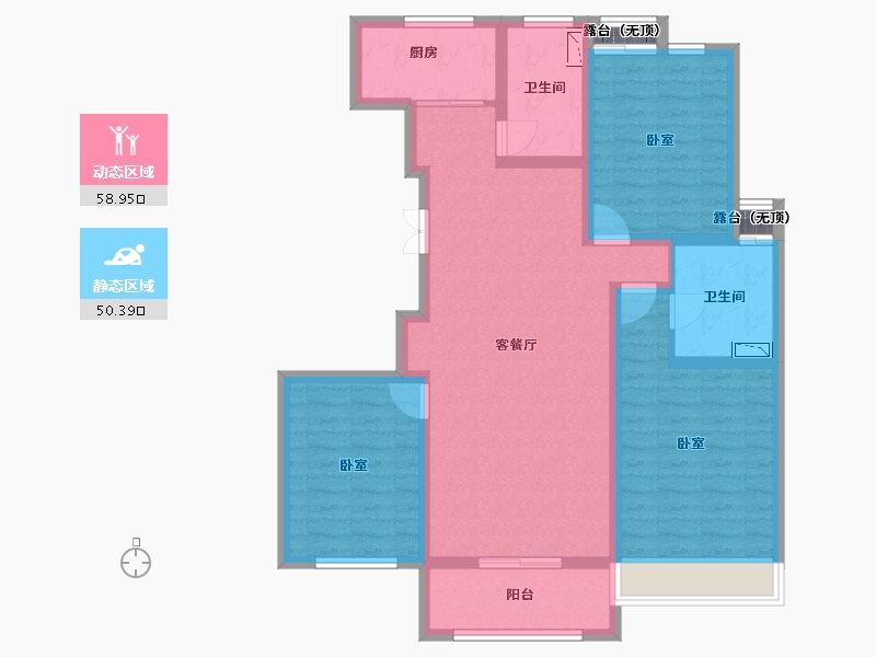 山东省-菏泽市-鑫源麗水城-98.13-户型库-动静分区