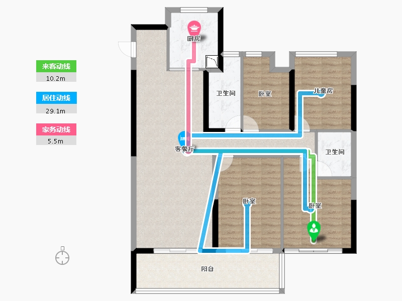 福建省-莆田市-建发玺院-107.00-户型库-动静线