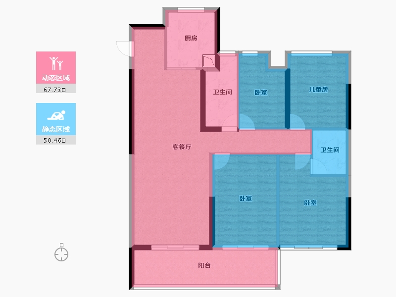 福建省-莆田市-建发玺院-107.00-户型库-动静分区