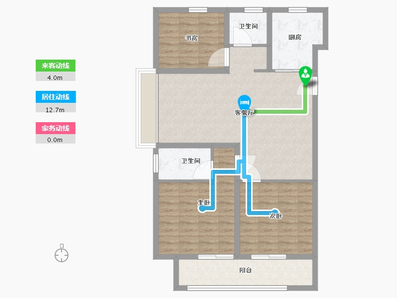 山东省-青岛市-中高名人书苑-92.00-户型库-动静线