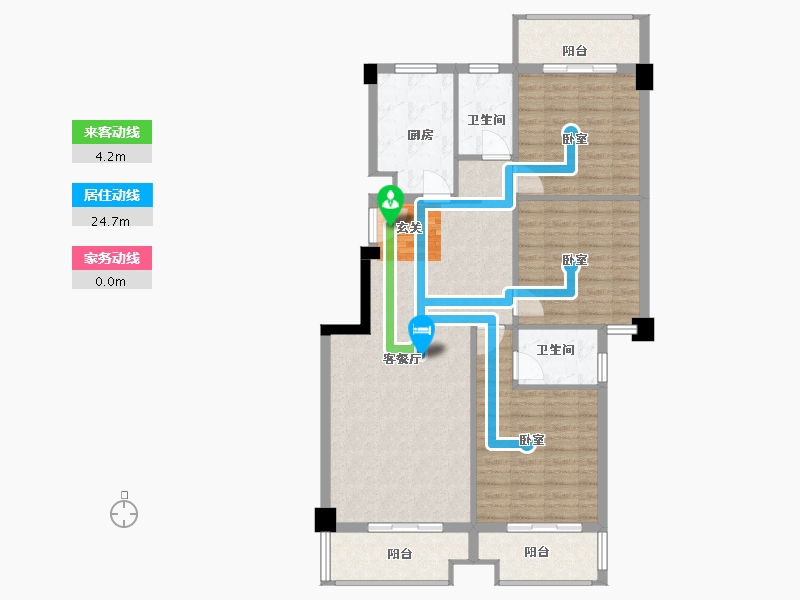 福建省-漳州市-兴博广场-106.84-户型库-动静线